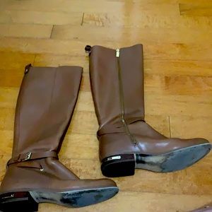 Michael Kors Brown Luggage Leather Boots
